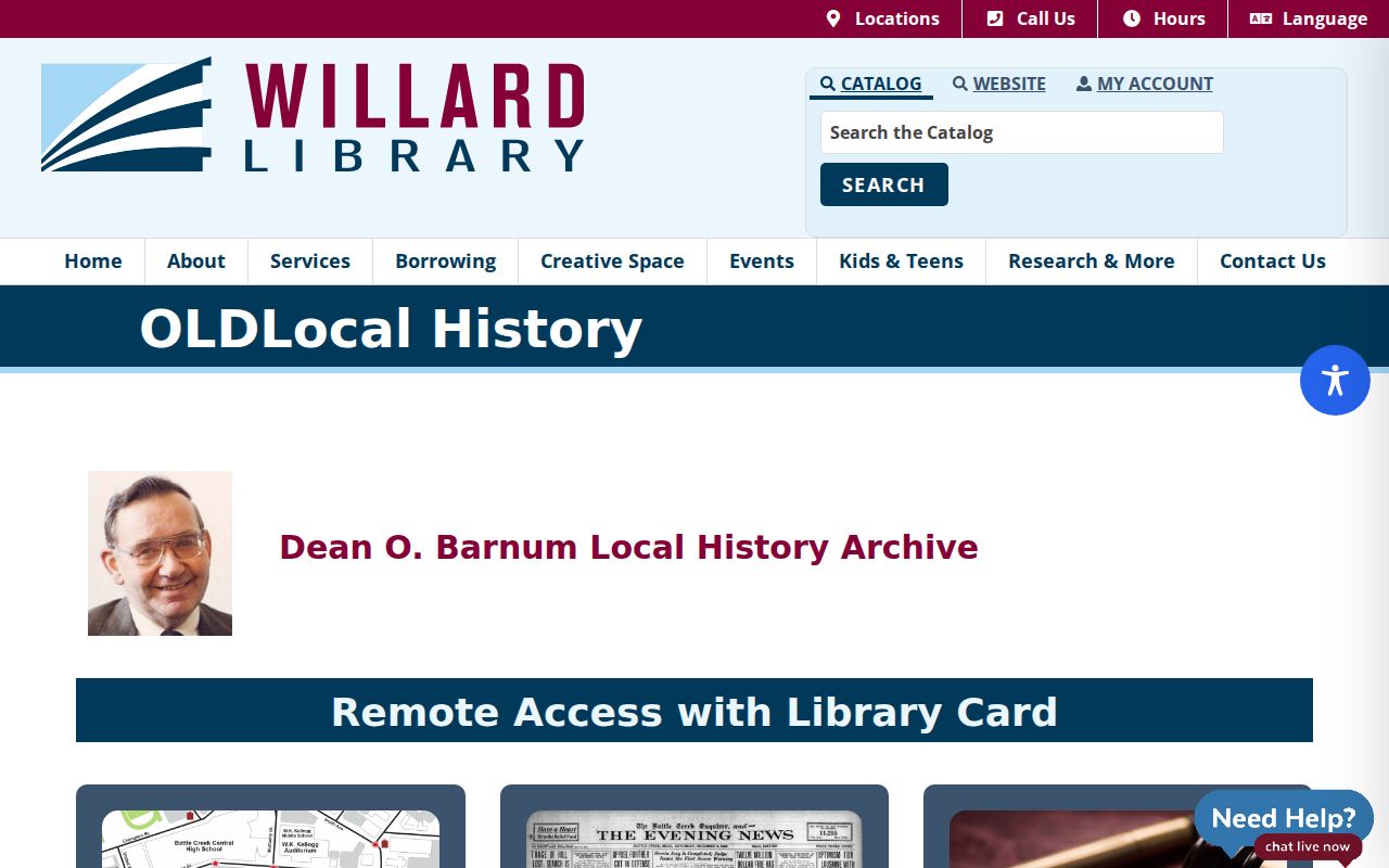 Battle Creek city directory research at Willard Library Local History